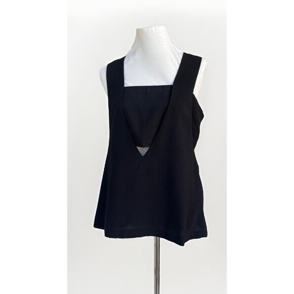 English Factory Women’s Black Cut Out Sleeveless Top Size L NWOT - Picture 10 of 11